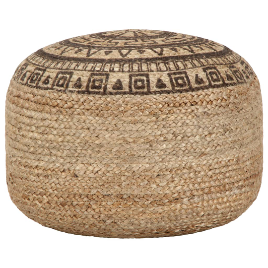 vidaXL håndlavet puf 45 x 30 jute brun