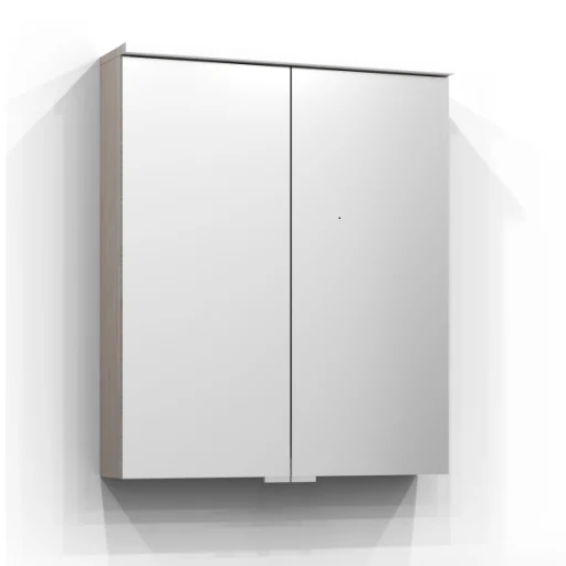Svedbergs Sarek spejlskab med LED, 60x72 cm, blond eg