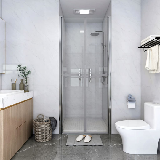 vidaXL brusedør 101x190 cm klart sikkerhedsglas