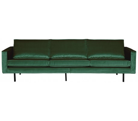 Rodeo 3-personers sofa i velour B277 cm - Grøn