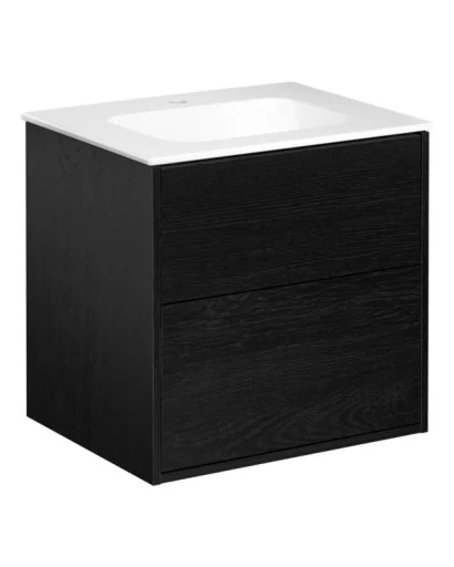 Gustavsberg Artic møbelpakke, 60x46,5 cm, Sort ask/hvid