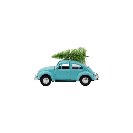 Dekoration, Xmas car, Lyseblå - Hurtig levering og gratis fragt over 99 DKK.