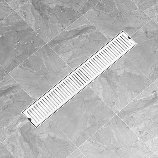 vidaXL gulvafløb 83x14 cm rustfrit stål