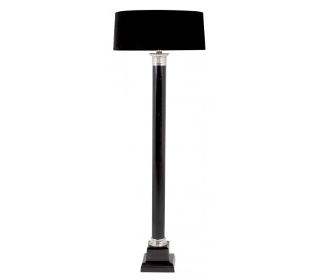 Monaco Gulvlampe H140 cm 1 x E27 - Sort/Sølv