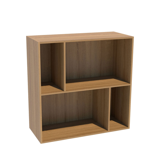 KEEPER vægreol m. bagplade 70x30x70 cm (BLACK W/OAK HOOKS ONESIZE)