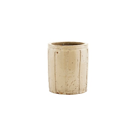 Krukke, Julian, Beige, Finish/Farven kan variere ,h: 14 cm, dia: 12 cm