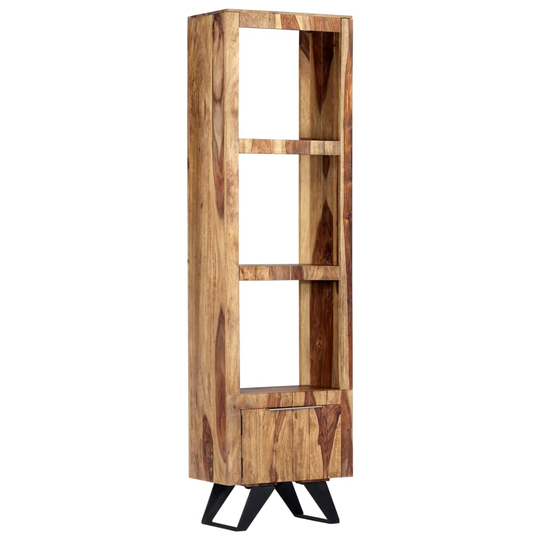 vidaXL højskab 45 x 28 x 180 cm massivt sheeshamtræ