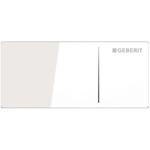 Geberit Omega 70 remote betjeningsplade, hvidt glas