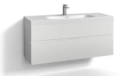 Svedbergs Forma underskab m/2 skuffer & integreret greb, 120x45cm, hvid