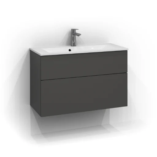 Svedbergs Forma Plan underskab, push-open, 80x35 cm, skifergrå