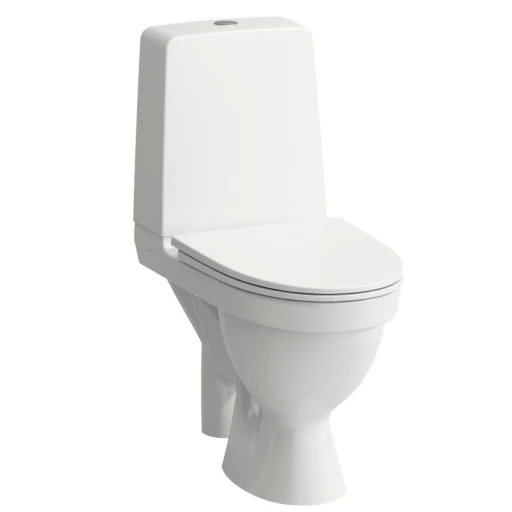 Laufen Kompas toilet, S-lås, limning, rengøringsvenlig, hvid