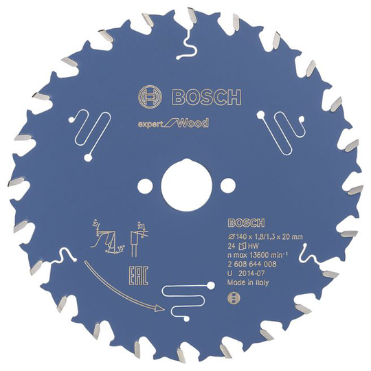 Bosch Rundsavsklinge 140x20x1.8mm 24t Exp Wood - 2608644008