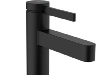 HansGrohe Finoris etgrebs mat sort håndvaskarmatur inklusiv push open bundventil