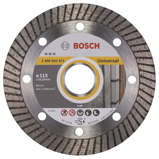 Bosch Diamantskive 115mm Best Universal Turbo - 2608602671