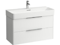 Laufen Base hvid vaskeskab med to skuffer - mål: H52,5 x B93 x D39 cm. Håndvask #626996000 bestilles særskilt.
