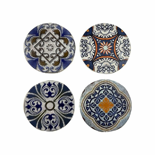 Varmebrikker DKD Home Decor 4 enheder (10,8 x 10,8 x 0,7 cm)
