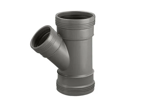 Wafix Plus grå grenrør 110/75 mm - 45 gr.