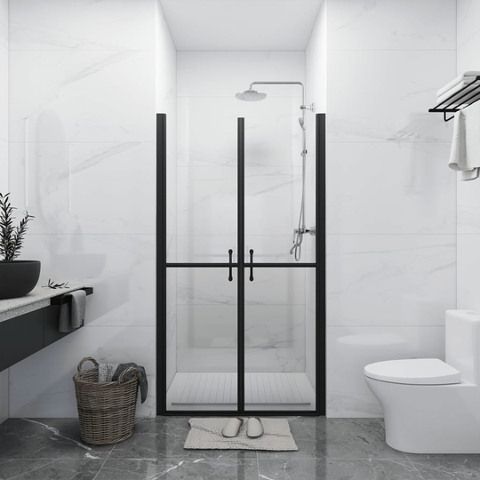 vidaXL brusedør (78-81)x190 cm klart sikkerhedsglas