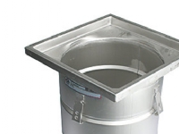 Industriafløb-gulv: beton/fliser-ramme: 300x300mm-udløb: ø110mm