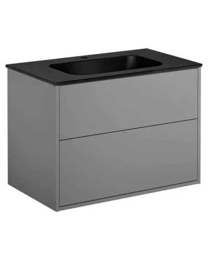 Gustavsberg Artic møbelpakke, 80x46,5 cm, grå/sort