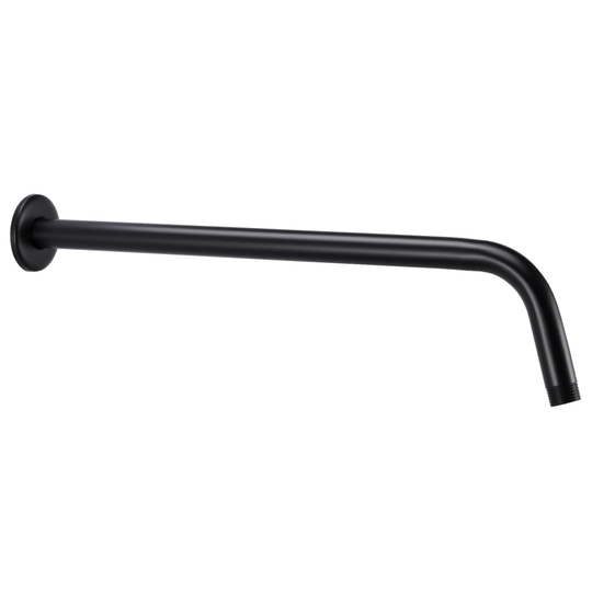 vidaXL støttestang til bruser 40 cm rund rustfrit stål 201 sort