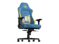 Noblechairs Hero - Stol - armstøtter - T-formet - vippe - drejeled - nylon, læder, velour, polyuretan-læder, pulverbelagt aluminium, koldskum - Fallout Vault-Tec Edition