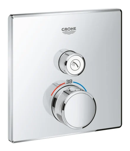 Grohe Grohtherm SmartControl brusebatteri, 1 udtag, krom