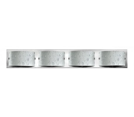 Daphne Badeværelseslampe i stål og glas B81,2 cm 4 x G9 LED - Poleret krom