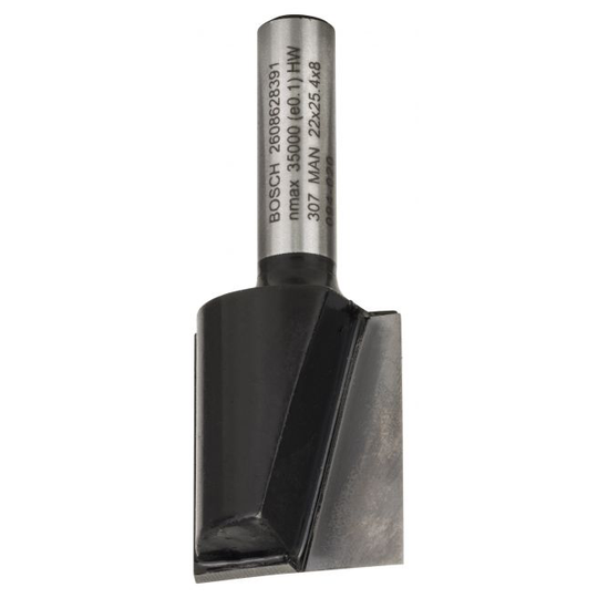 Bosch Fræser Not 2 Skær Hm 8 Mm L 25 Mm B 22 - 2608628391