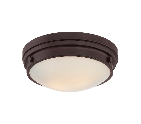 Lucerne 2 Plafond Ø34 cm - Antik bronze/Opalhvid