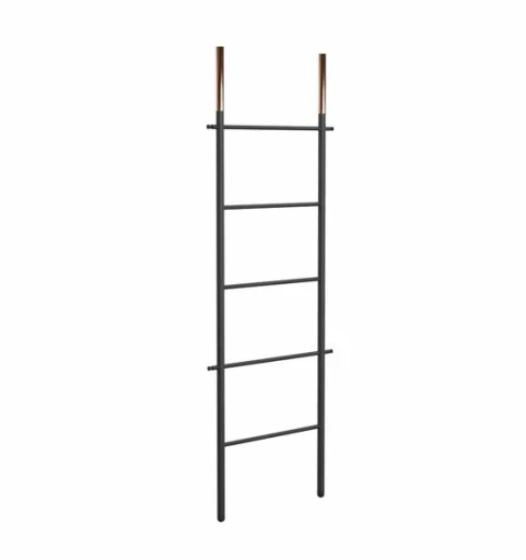 Frost Bukto Ladder Håndklædestativ 58x151,5 cm, Sort/Kobber