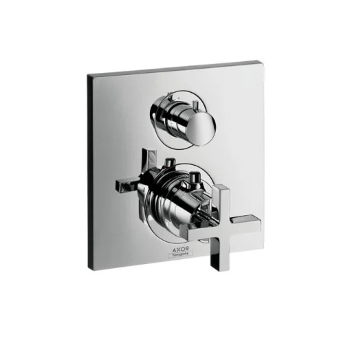 Axor Citterio brusebatteri t/indbygning m/omskifter, krom, krydsgreb