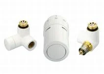 Danfoss RTX ventilsæt m/Returtermostat i venstre side, Hvid