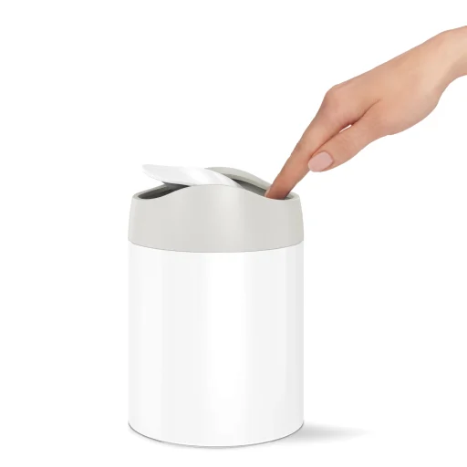 Simplehuman mini spand 1,5 l, hvid
