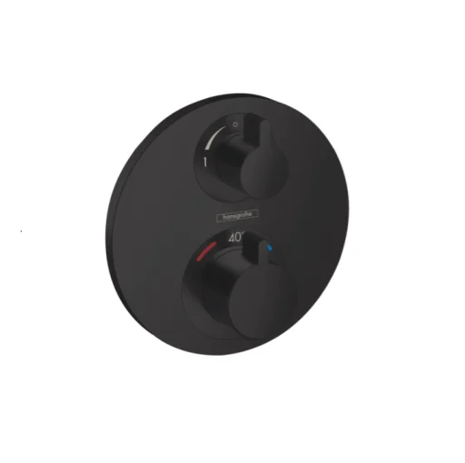 Hansgrohe Ecostat S brusebatteri t/indbygning m/omskifter, mat sort