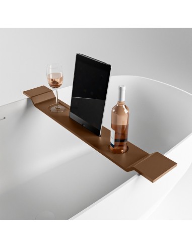 EASY hylde til badekar B86 cm Solid surface - Rustbrun
