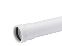 Wafix PP afløbsrør med muffe 32 x 1000 mm hvid