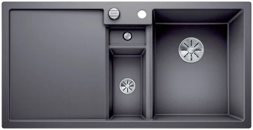 Blanco Collectis 6 S MXI Køkkenvask 100x51 cm m/InFino kurveventil, Silgranit, Aluminium
