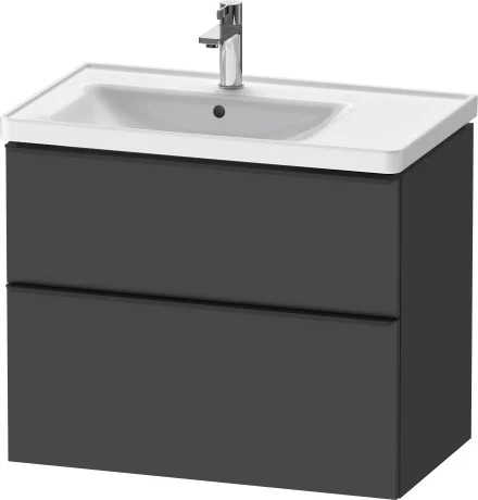 Duravit D-Neo underskab, 78,4x45,2 cm, venstre, mat grafit