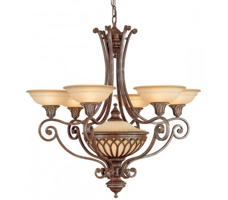 Stirling Castle Lysekrone Ø91,4 cm 7 x E27 - Rustik bronze