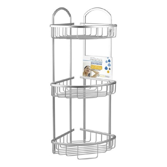 Badeværelse reol Confortime Alluma 3 Hylder Metal (23 X 23 x 67,5 cm)