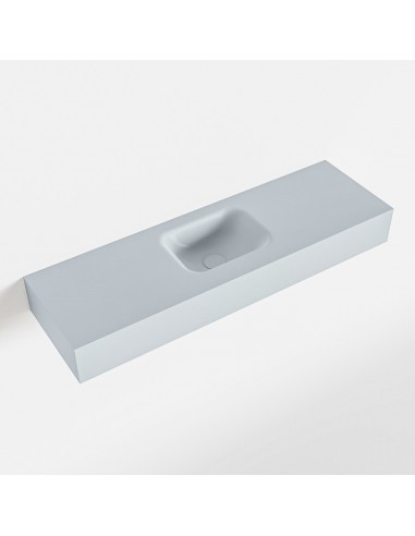 LEX væghængt håndvask 100 x 30 cm Solid surface - Babyblå