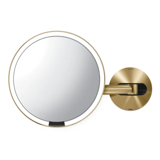 Simplehuman væghængt sensor spejl, genopladelig, messing