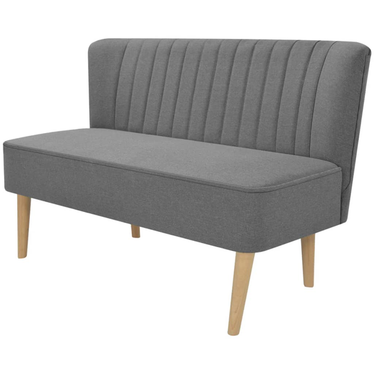 vidaXL stofsofa 117x55,5x77 cm lysegrå