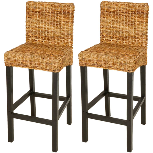vidaXL barstole 2 stk. abaca