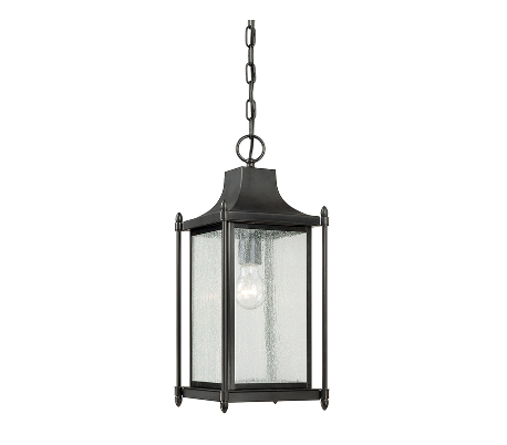 Dunnmore 1 Loftlampe 20 x 20 cm - Sort/Klar med dråbe effekt