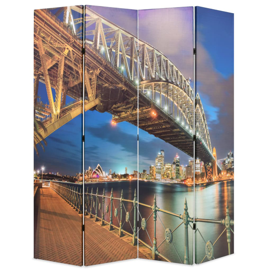 vidaXL foldbar rumdeler 160 x 170 cm Sydney Harbour Bridge