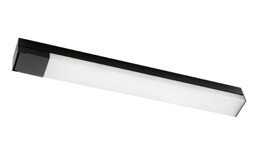 Spejlarmatur Prelude Square LED 16W 2700K, med udtag, sort