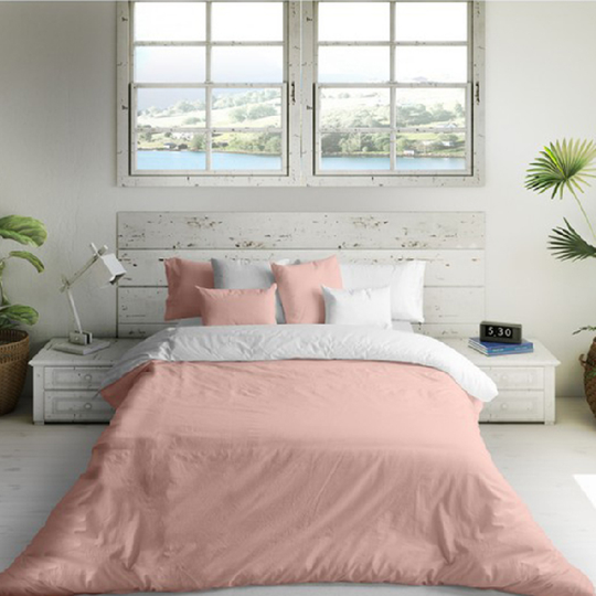 Nordisk cover Naturals Hvid Pink Enkeltseng (150 x 270)