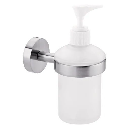 Tesa Moon sæbedispenser, glas/krom